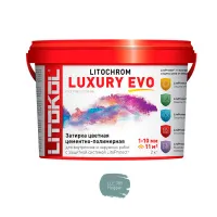 Затирка ЛИТОКОЛ LITOCHROM LUXURY EVO эласт., водоотталк, LLE 385 нефрит 2кг