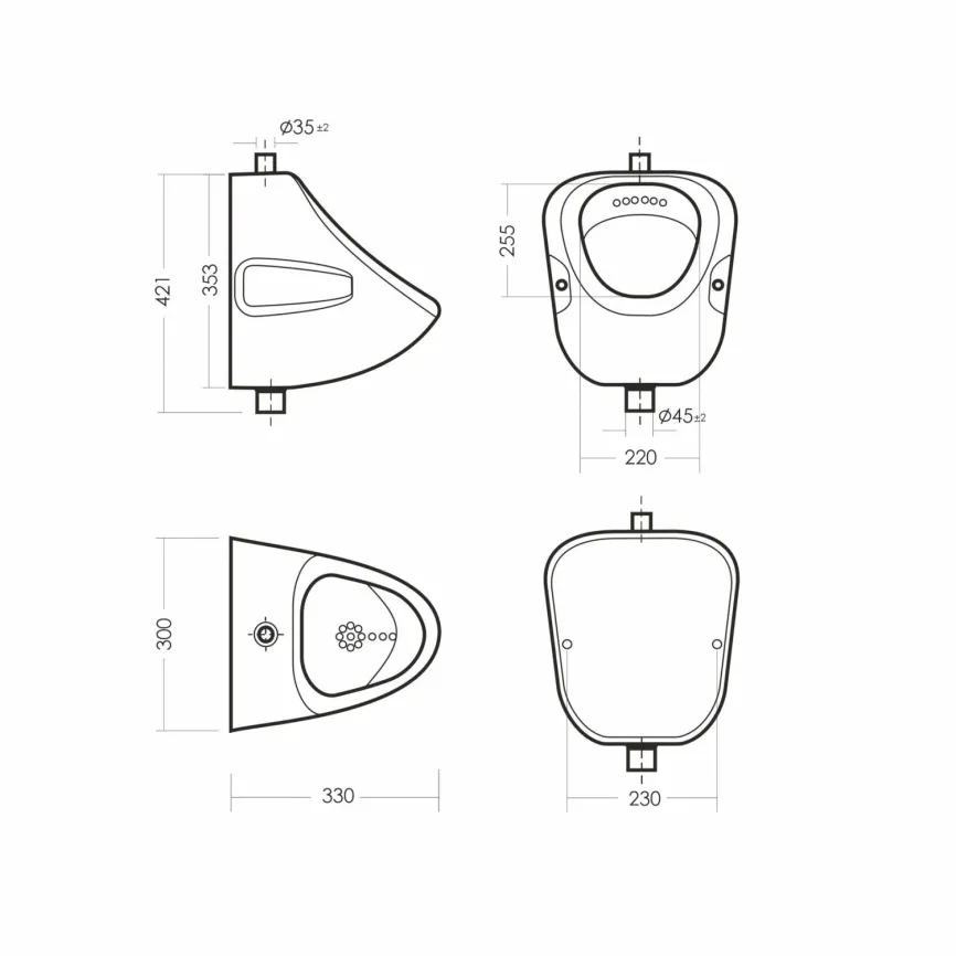 Писсуар Орион схема