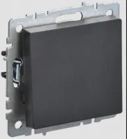 Выключатель 1кл черный Брайт ВС10-1-0-БрЧ BR-V10-0-10-K02