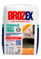 Клей БРОЗЭКС KS-111 УСИЛЕННЫЙ ФИБРО для кафеля и керамогранита, класс С1ТS1 25кг