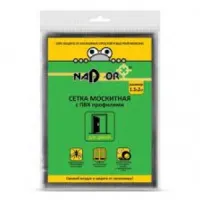 Сетка москитная с крепежом и ПВХ профилями 1,5м