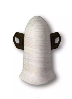 252 Угол наружный Идеал Классик с крепежом, Ясень белый, 55мм