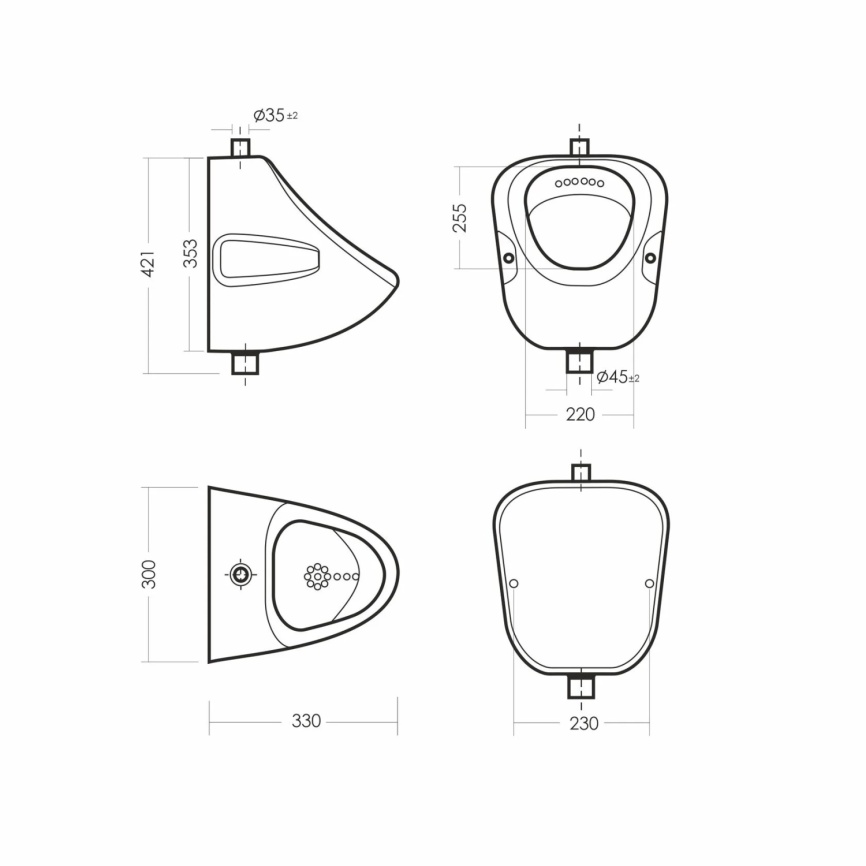 Писсуар Орион схема